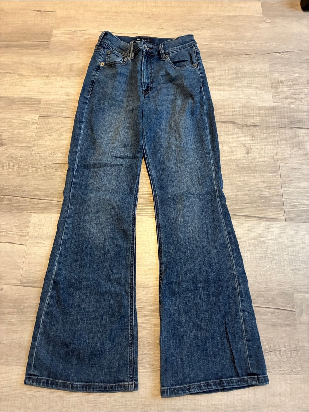 Aeropostale Women's Dark Blue High-Rise Skinny Jeans